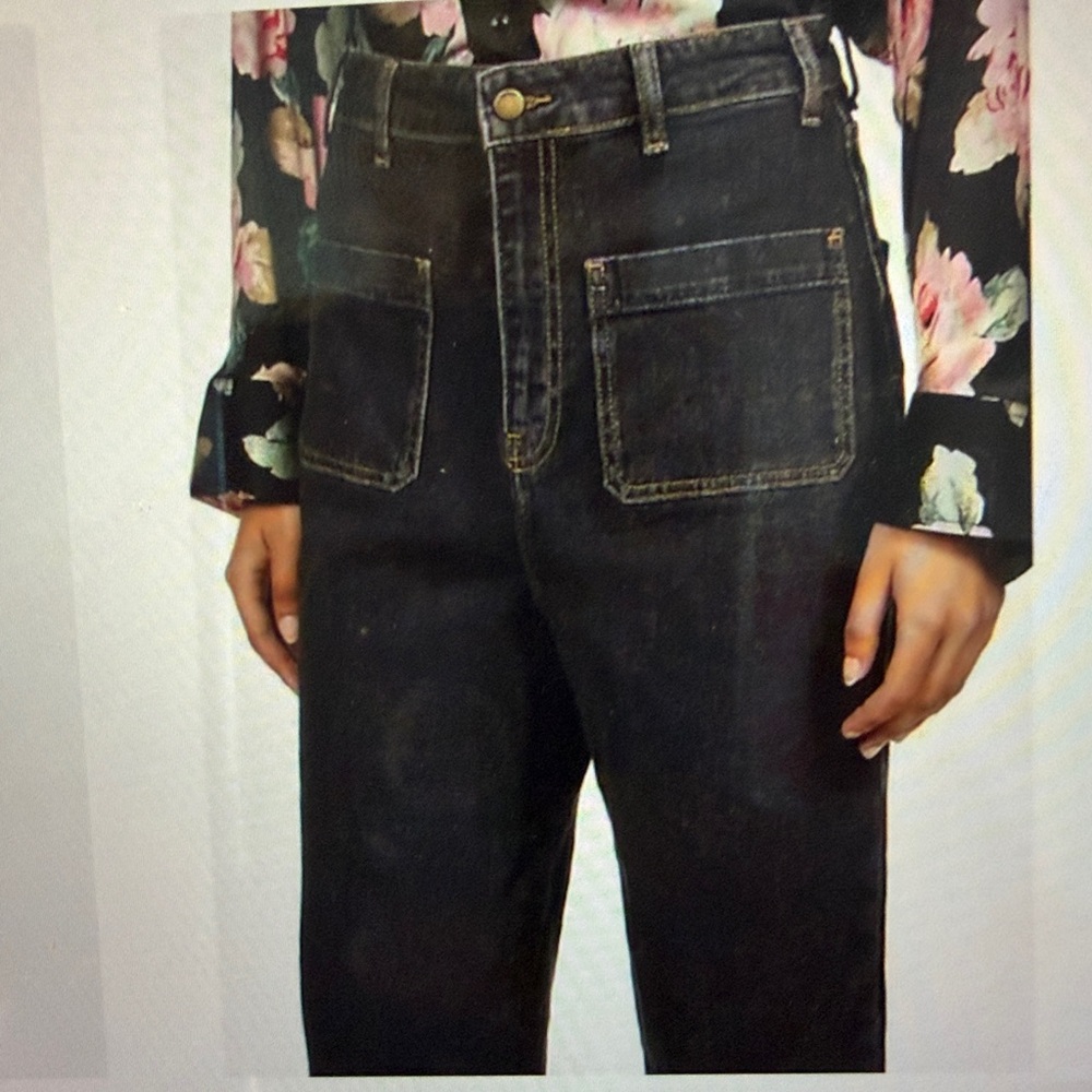 BA&SH  blackstone Lady Django bootcut high waisted jeans NWOT